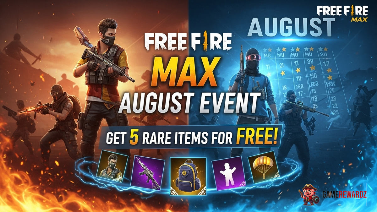Free Fire MAX August Event – Get 5 Rare Items for FREE!